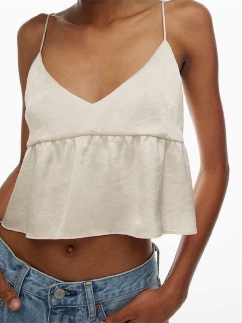 Aritzia wilfred satin top - S